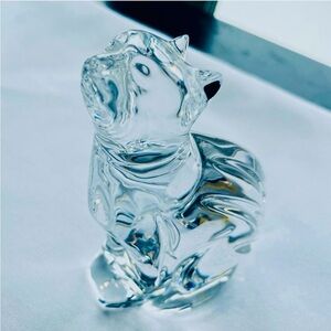 Waterford Crystal Cat, Lead Crystal, ‘Looking Up’, Figurine/Paperweight,Stunning